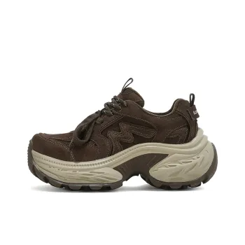 XI NUO WANG Anti Slip Wear Resistant Low Top Chunky Sneakers Women's