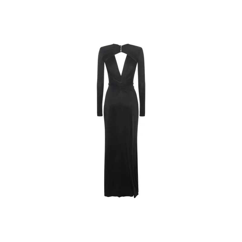 Elisabetta Franchi Pierced Jersey Red Carpet Dress-1