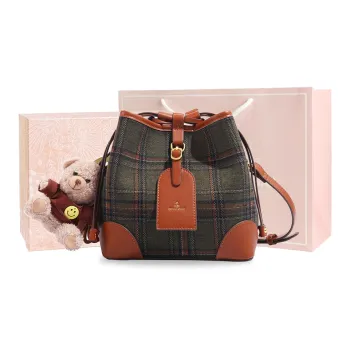 MISS GAIL Synthetic Leather Crossbody Bag Regular Women's Green