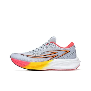 Up Run Fierce Wind Rocket Running Shoes Unisex Gray Peach Red