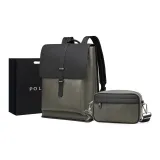 Gray Green 2-Piece Set (Shoulder Bag+Backpack)