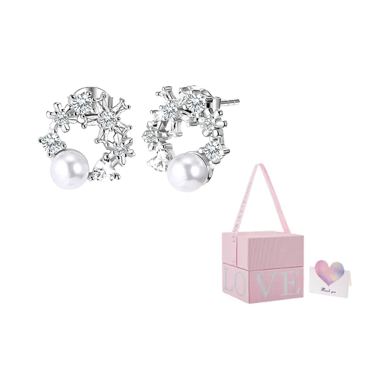 Disney Frozen Series S925 Silver Stud Earrings Women's-8