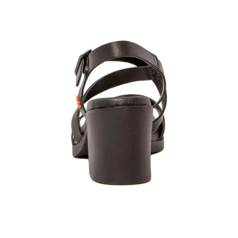 Art CANNES One Strap Sandals 7.5cm Women's Black-3