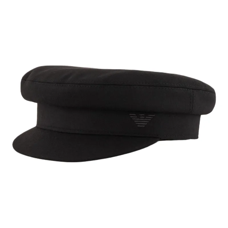 EMPORIO ARMANI Wool Cloth Beret With Visor-0