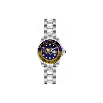INVICTA Wrist Watch Automatic Mechanical Movement Stainless Steel Strap 47mm Purple Watch Dial Men's Watches