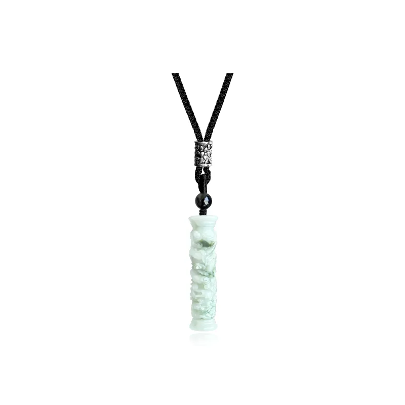 Tang Zhi Serpentine Jade Necklaces Unisex-0