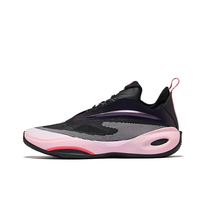 Erke Qian Xun 2.0 Cushioning Anti-Rollover Slip-Resistant Low-Top Basketball Shoes Men's Heartbeat Color Scheme-0