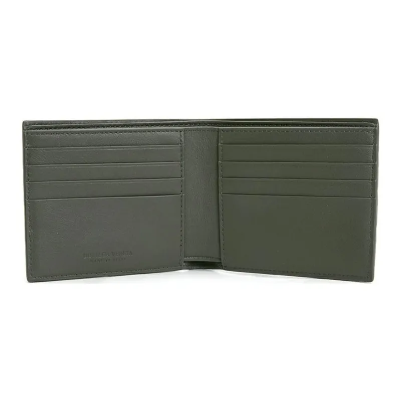 Bottega Veneta Cow Leather Wallet Mini Men's Green-2