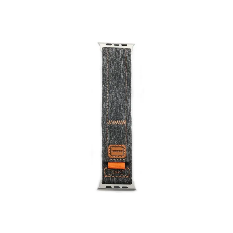 PULAISI Watch Band Apple Compatibility Denim Woven Material-3