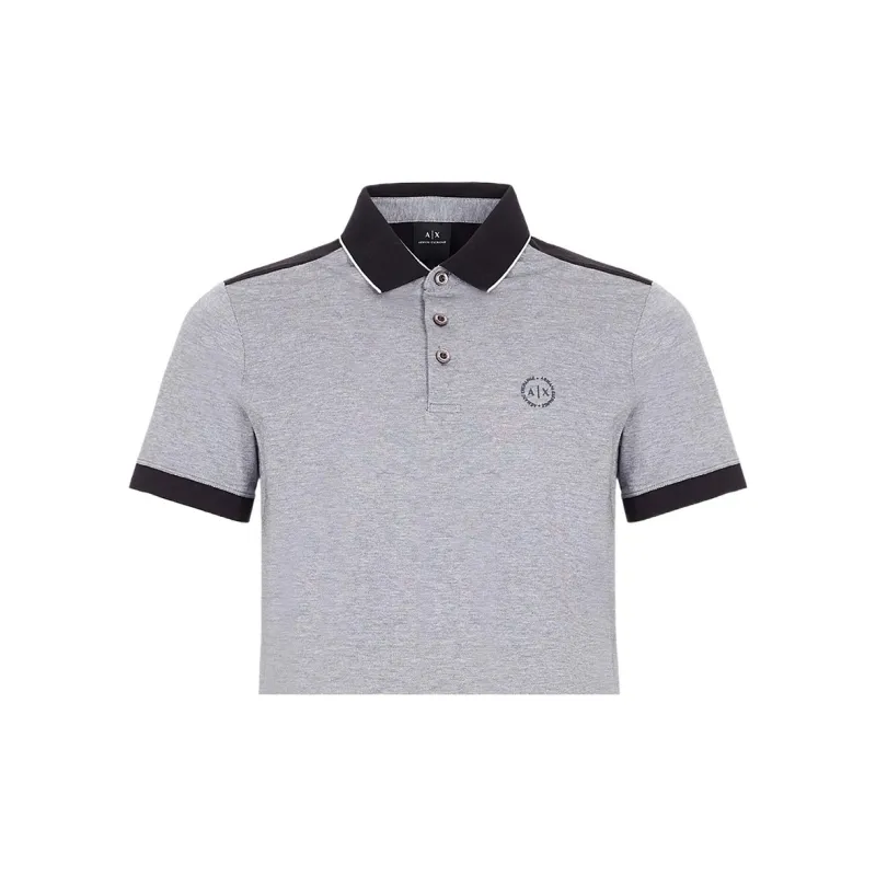 ARMANI EXCHANGEAE FW22 Polo Shirt Men's Black-4