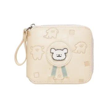 TOUTOU Line Puppy Co branded Model Wallet Synthetic Leather Regular Women's Cream White