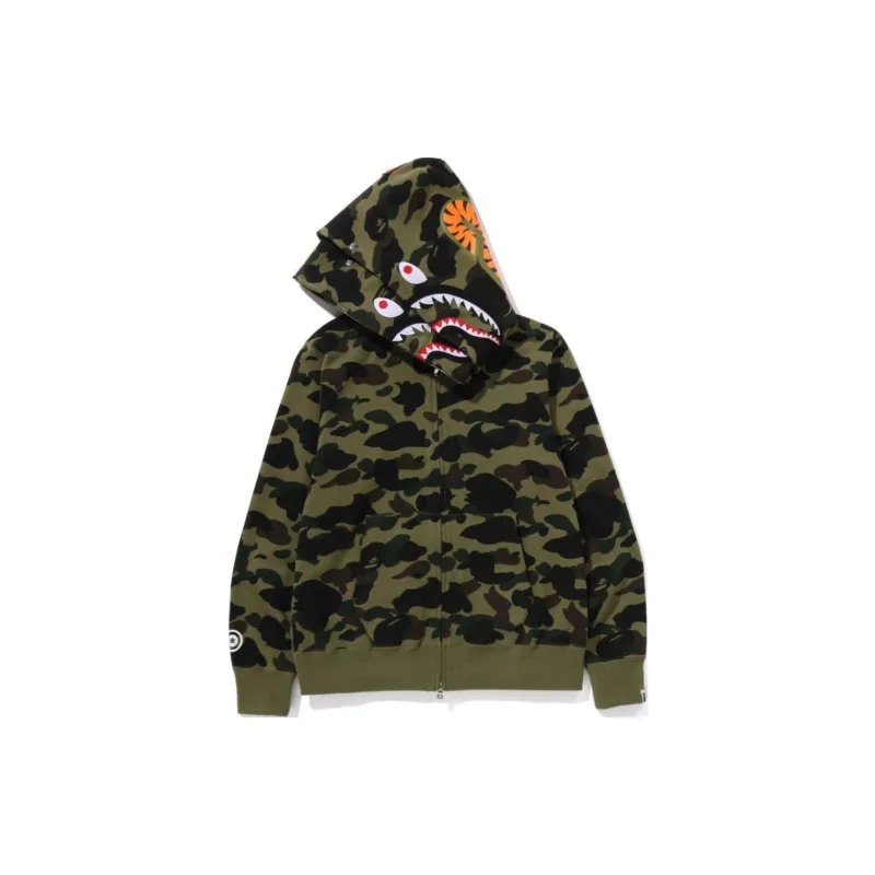 Bape 1st Camo Shark Full Zip Double Hoodie SS25-3
