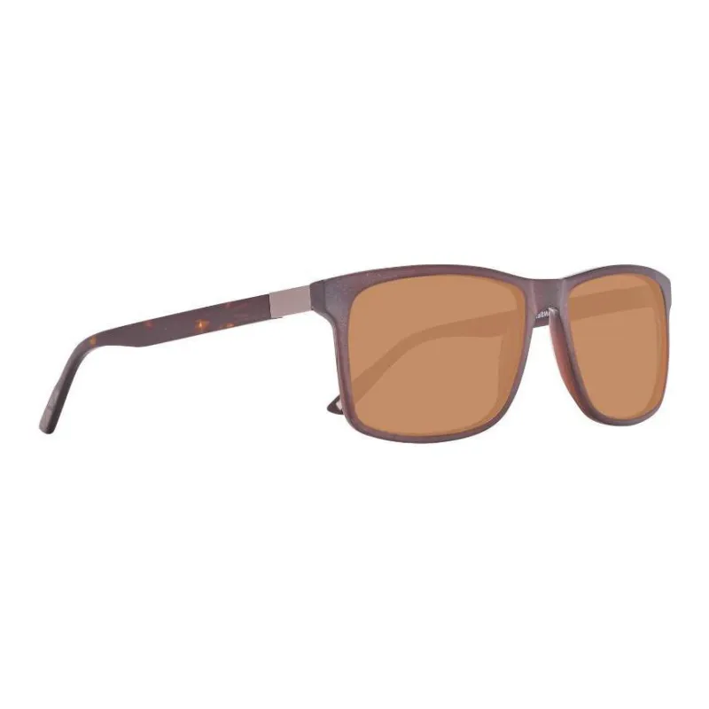 HELLY HANSEN Glass Fiber Square Sunglasses Men's Brown-2
