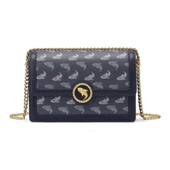 FAIRWHALE PVC Crossbody Bag Shoulder Bag Women's Dark Blue