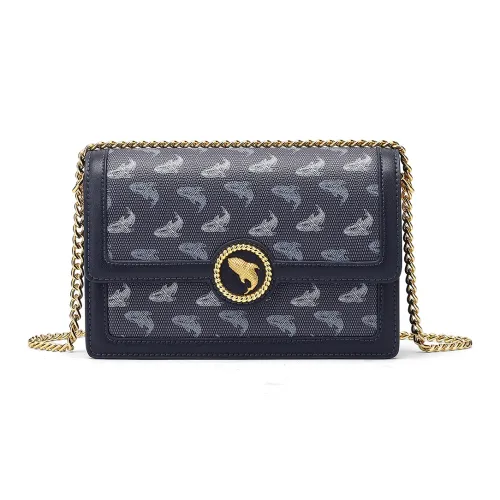 FAIRWHALE PVC Crossbody Bag Shoulder Bag Women's Dark Blue