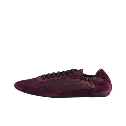 PRADA Collapse Low-Top Casual Shoes Men's Burgundy