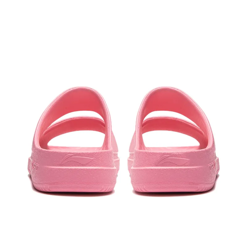 LiNing Soft Clap Slip-Resistant Slide Slippers Unisex Fairy Mist Pink-5