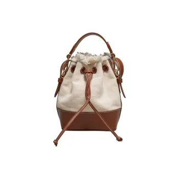 Other Stories Jute Bucket Bags One Shoulder Handbags Women's Light Brown