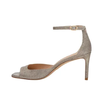 Stuart Weitzman/SW Nudistia Strap Sandals 7.5cm Women's Gold Umber