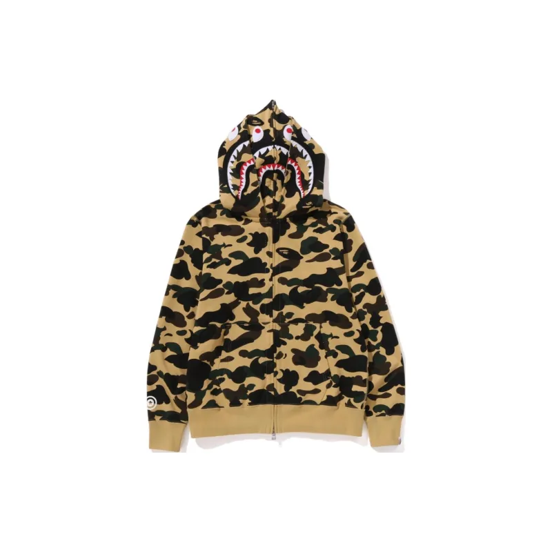 Bape 1st Camo Shark Full Zip Double Hoodie SS25-8