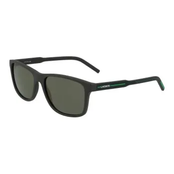 LACOSTE Plate Frame Square Sunglasses Unisex Black