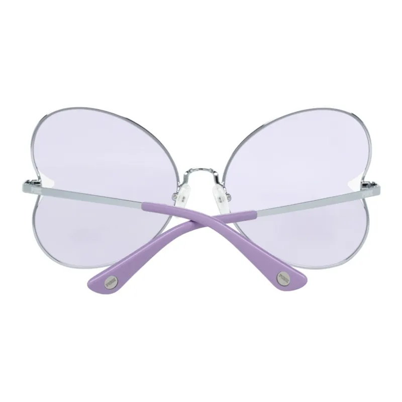 Victoria's Secret Metal Irregular Shape Sunglasses Women's Silver-2