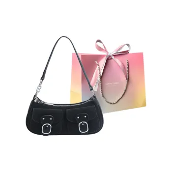 Yalu PU Shoulder Bag Women's Brown/Black/Pink/White/Khaki