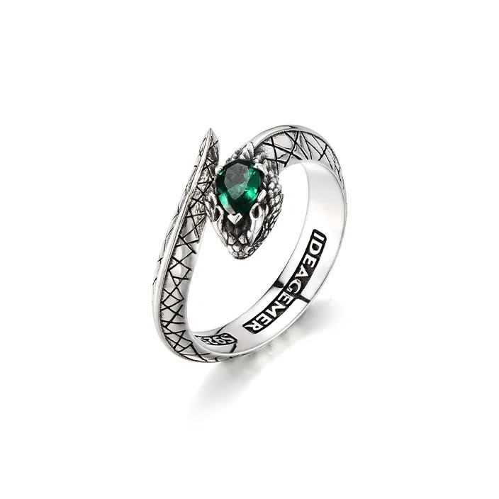 IDEAGEMER S925 Silver Rings Men's-6