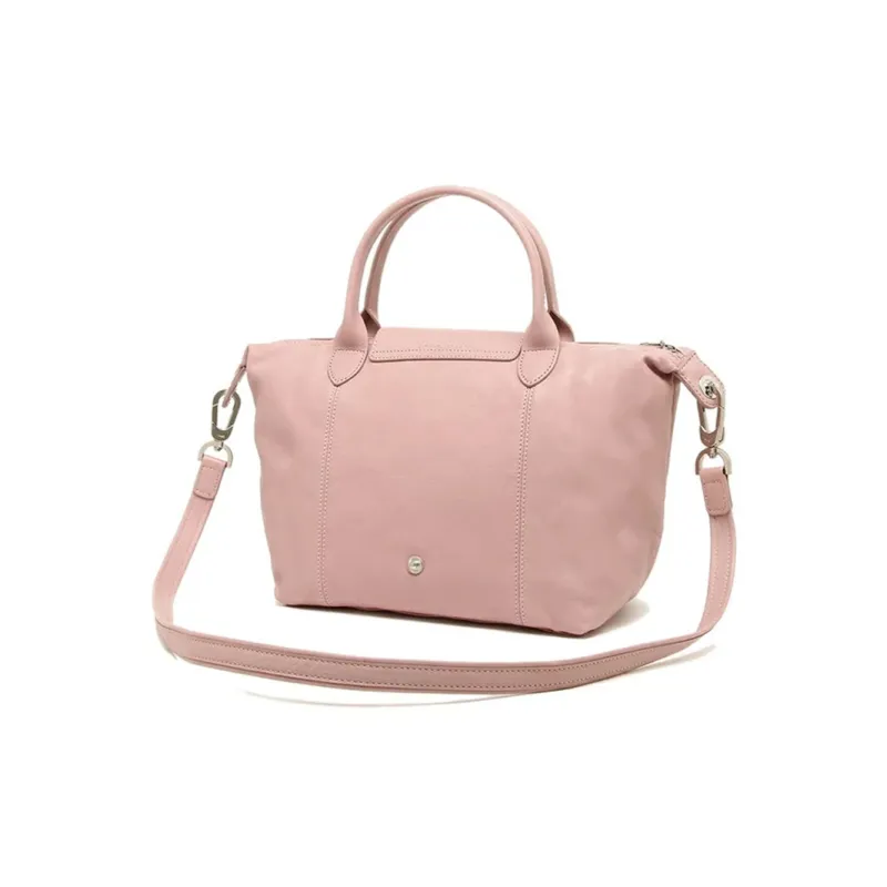 LONGCHAMP Lambskin Shoulder Bag Crossbody Bag Handbag Women's Pink-4