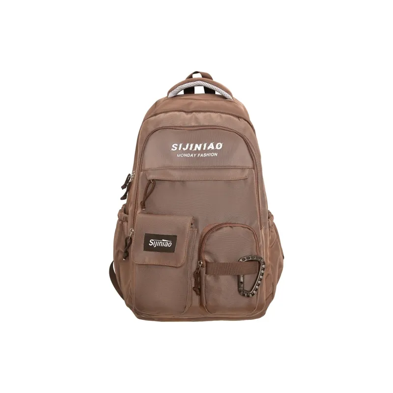 GOBLIN SHARKS 1759 Nylon Backpack Unisex Black/Khaki/Gray/Red/Brown-18