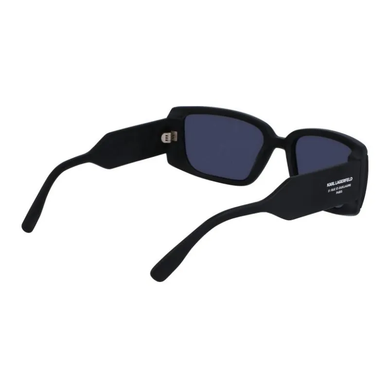 KARL LAGERFELD Plastic Rectangular Sunglasses Unisex Black-3