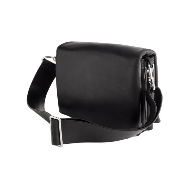 Other Stories Leather Shoulder Bag Men's Black-1