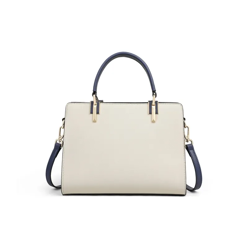 COMELY Cow Leather Mommy Bag Handbag Shoulder Bag Crossbody Bag Regular Women's Blue White-4