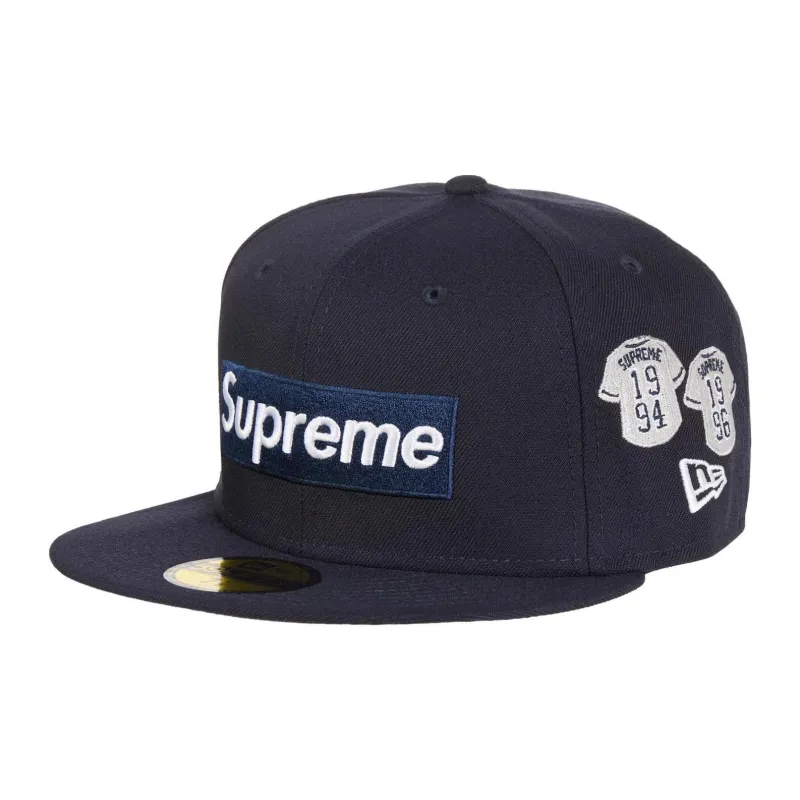 Supreme Jerseys Box Logo New Era Fitted Hat-0