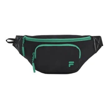 FILA FUSION Fabric Shoulder Bag Crossbody Bag Fanny Pack Extra Small Unisex Pitch Black