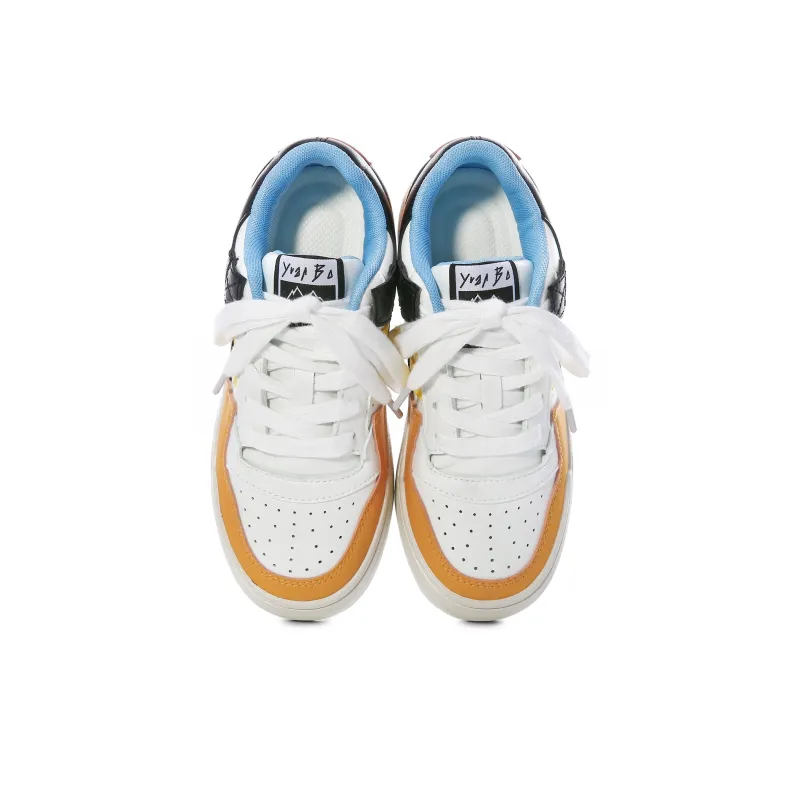 Lovely You Lightweight And Breathable Low Top Skateboard Shoes Women's Orange-3