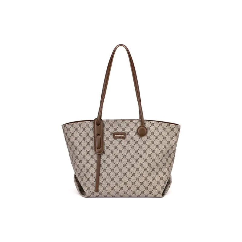 RED DRAGONFLY PVC Tote Bag Shoulder Bag Regular Women's Light Coffee-0