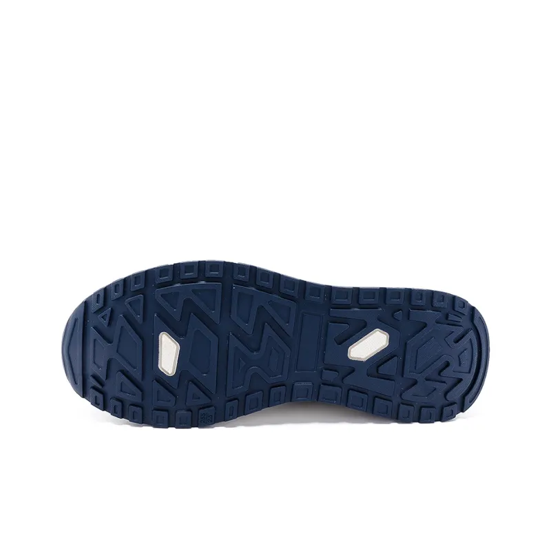 HUANQIU Cushioned Wear-Resistant Moisture-Wicking Lightweight Low-Top Casual Shoes Men's Beige Blue-4