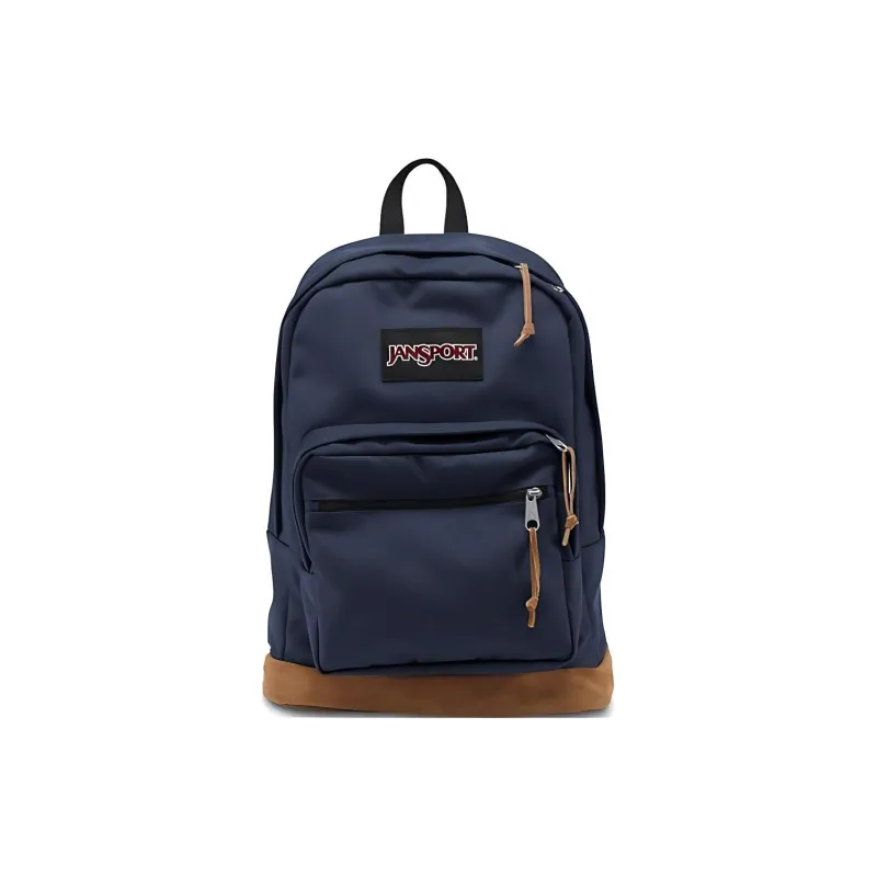 JanSport Polyester Backpack Medium Size Men's Dark Blue-1