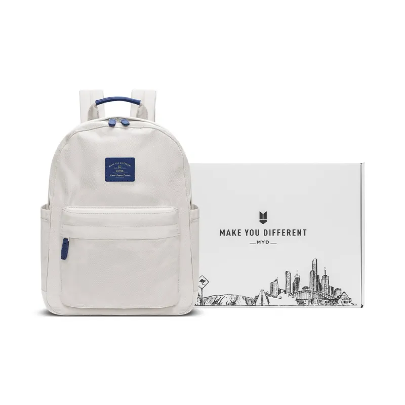 MYD Polyamide Backpack Medium Size Women's White Peach-0