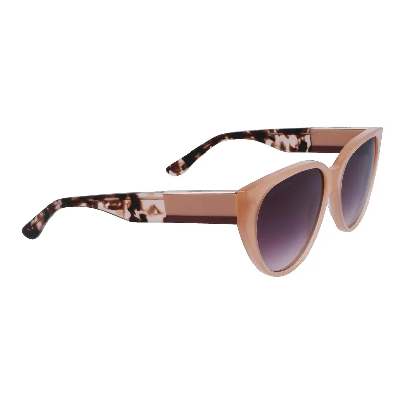 LACOSTE Plastic Cat Eye Sunglasses Women's Brown-2