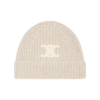 CELINE Triomphe Beanie In Seamless Cashmere