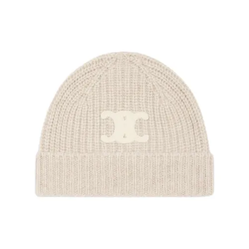 CELINE Triomphe Beanie In Seamless Cashmere