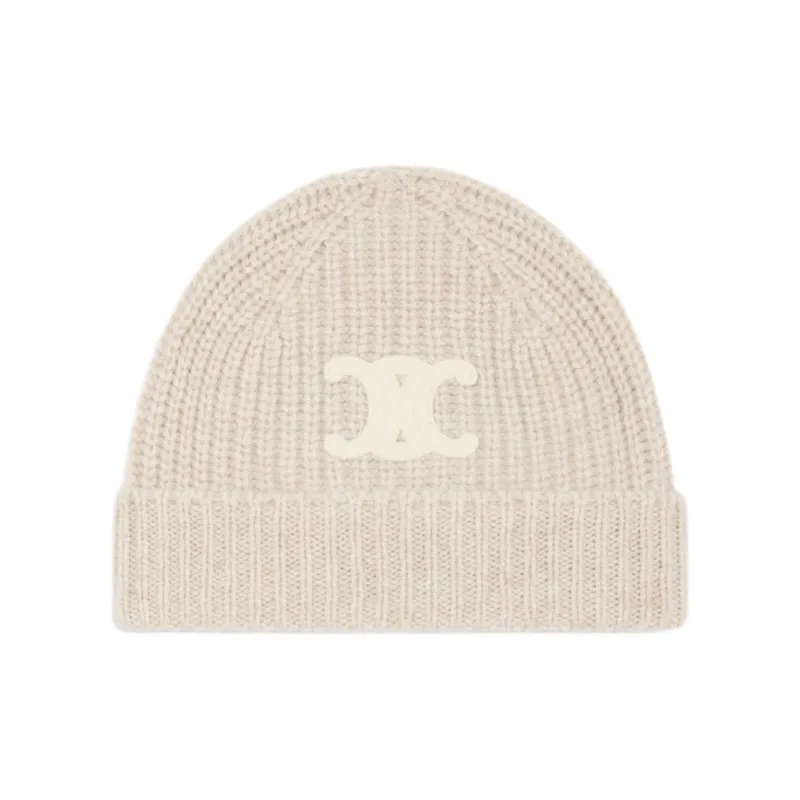 CELINE Triomphe Beanie In Seamless Cashmere-0