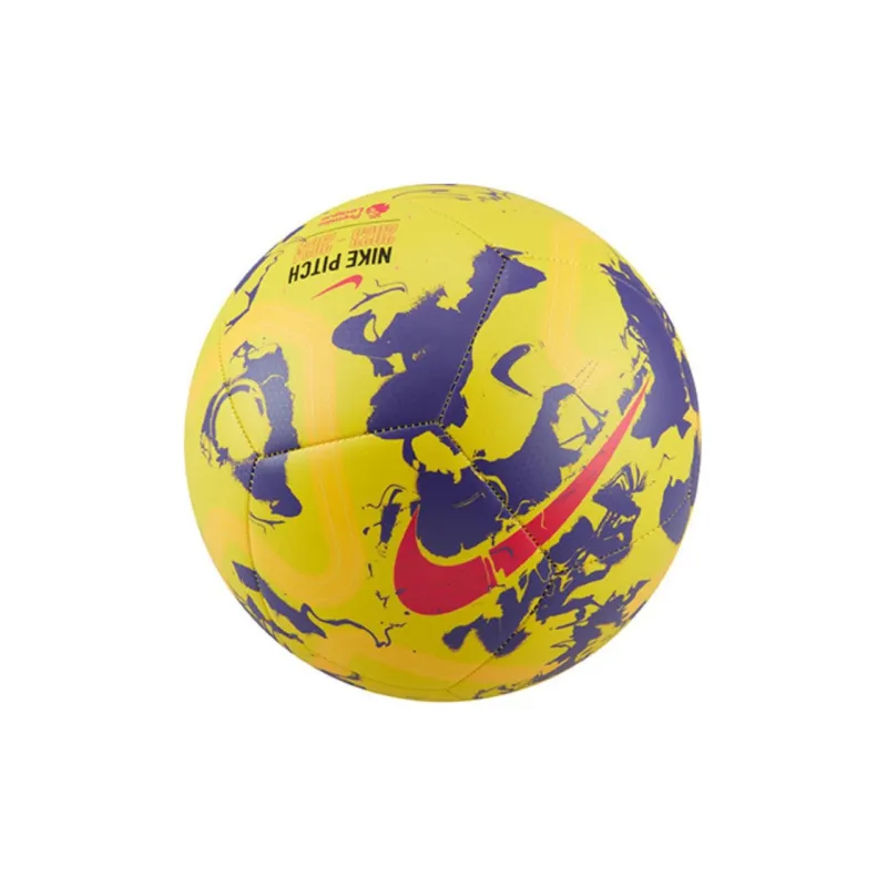 Nike Size 5 Ball Soccer Rubber Machine Stitched Soccer Ball Unisex Yellow-1