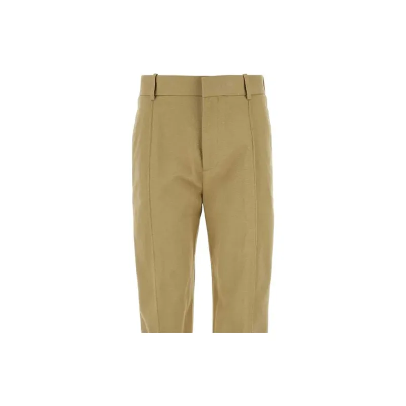 Bottega Veneta Cropped Straight Leg Trousers-2