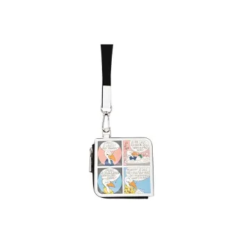 Moncler Calfskin Wallet Men's White/Multicolor