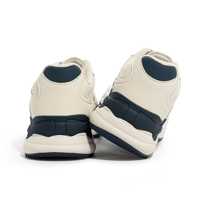 BABAYA KIDS Anti Slip Wear Resistant Low Top Chunky Sneakers Women's White Blue-5