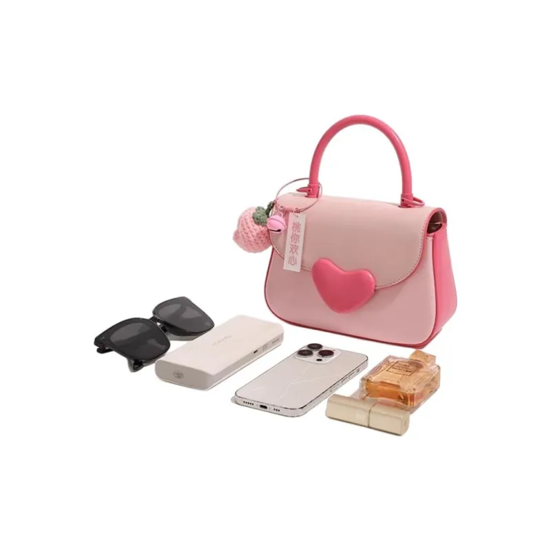 PAYOT Microfiber Synthetic Leather Shoulder Bag Crossbody Bag Handbag Regular Women's Pink-4