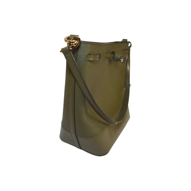 MICHAEL KORS MICHAEL KORS Handbag Collection Trista Leather Shoulder Bag Medium Size Women's Green-3